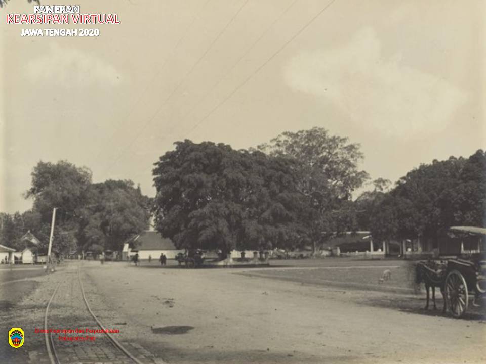 Lintasan Kereta Api Semarang- Juwana melewati Kota Pati 1905