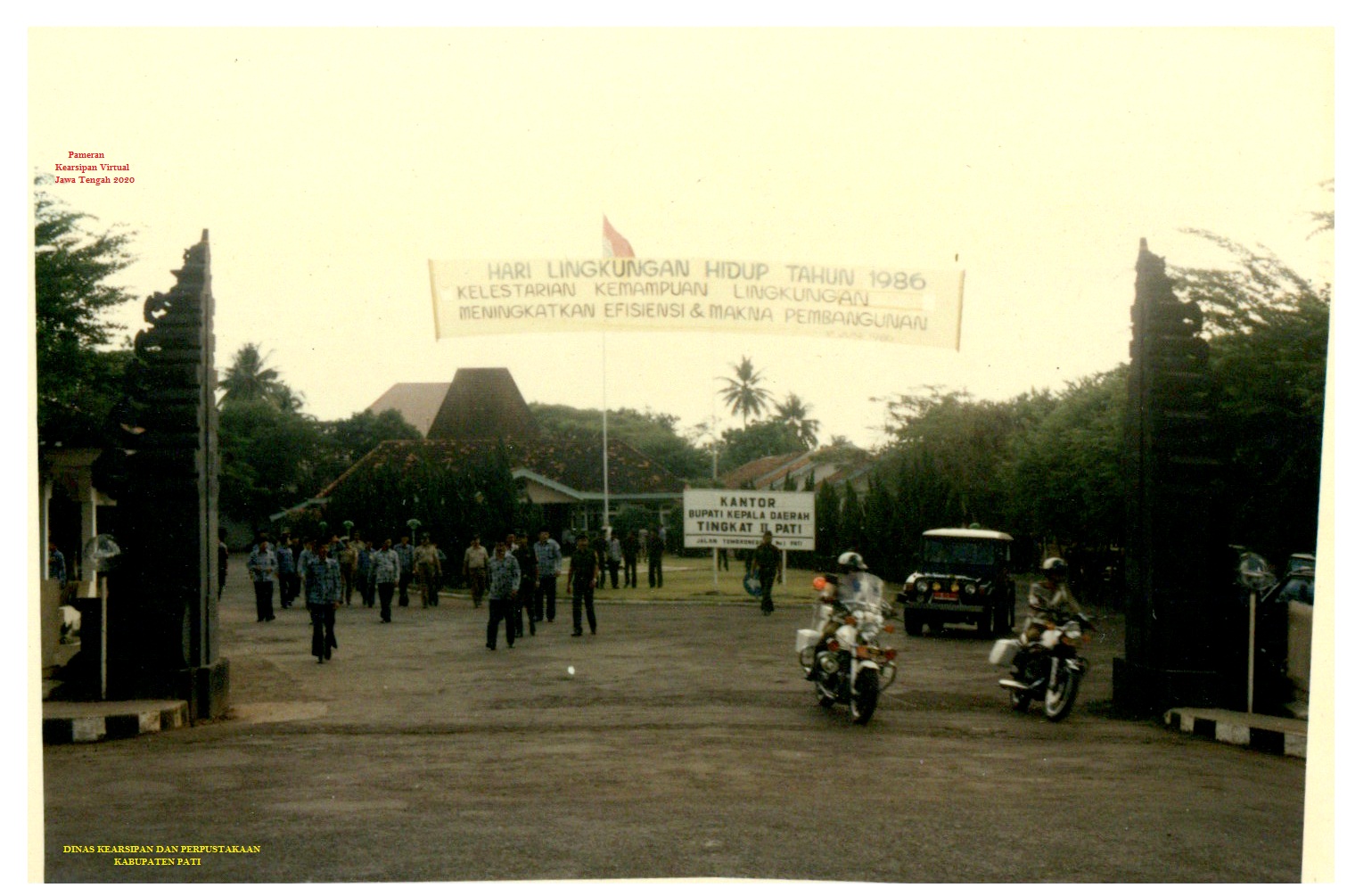 Suasana Hari Lingkungan Hidup Tahun 1986 depan Pendopo Pati